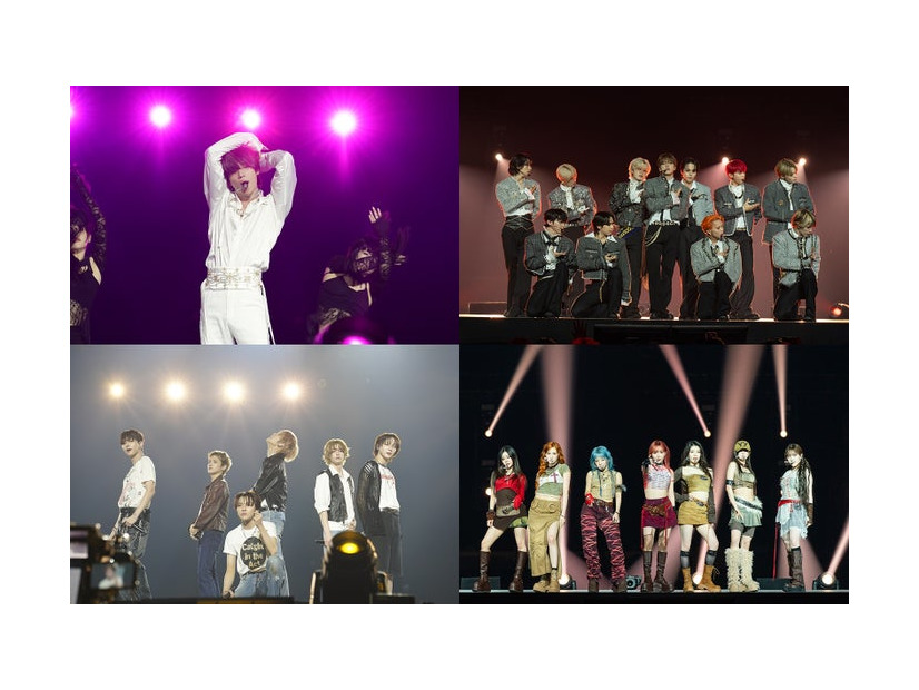 （上段左から）TAEMIN（テミン）、JO1（下段左から）BOYNEXTDOOR、Kep1er「KCON JAPAN 2025」（C）CJ ENM Co., Ltd, All Rights Reserved