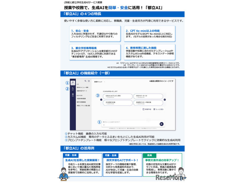 都立学校生成AIサービス概要