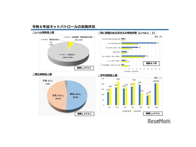 2024年度ネットパトロールの実施状況