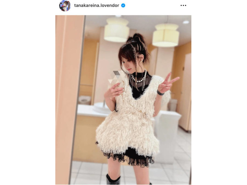 田中れいな、ほっそり美脚際立つミニ丈コーデに反響「めちゃくちゃかわいい」「おしゃれだね」