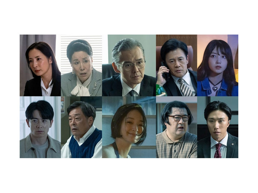 （上段左から）真飛聖、高畑淳子、渡部篤郎、橋本じゅん、久保史緒里（下段左から）藤森慎吾、光石研、剛力彩芽、小手伸也、早乙女太一（C）WOWOW