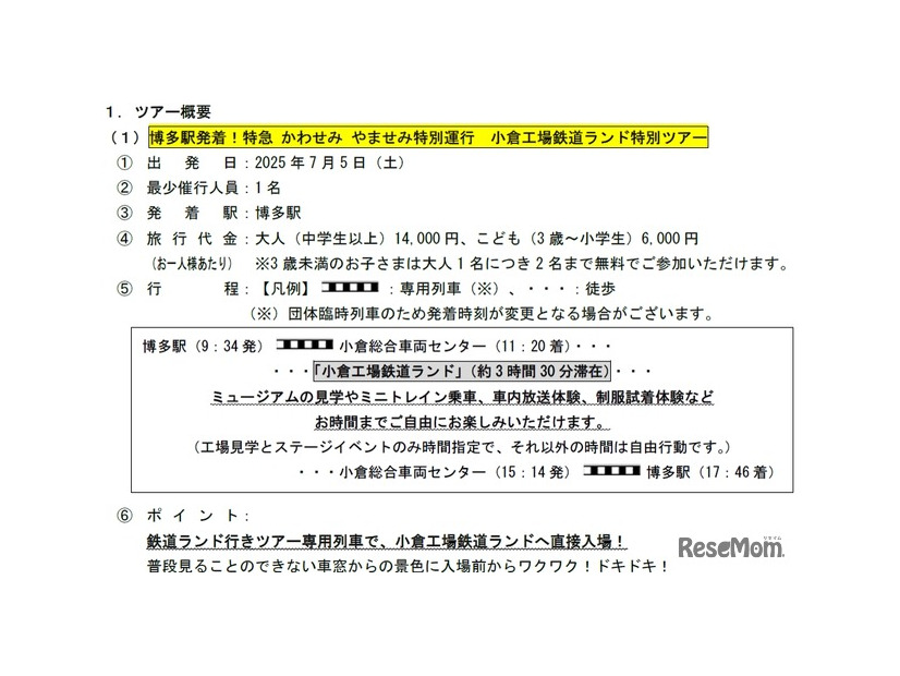 ツアー概要