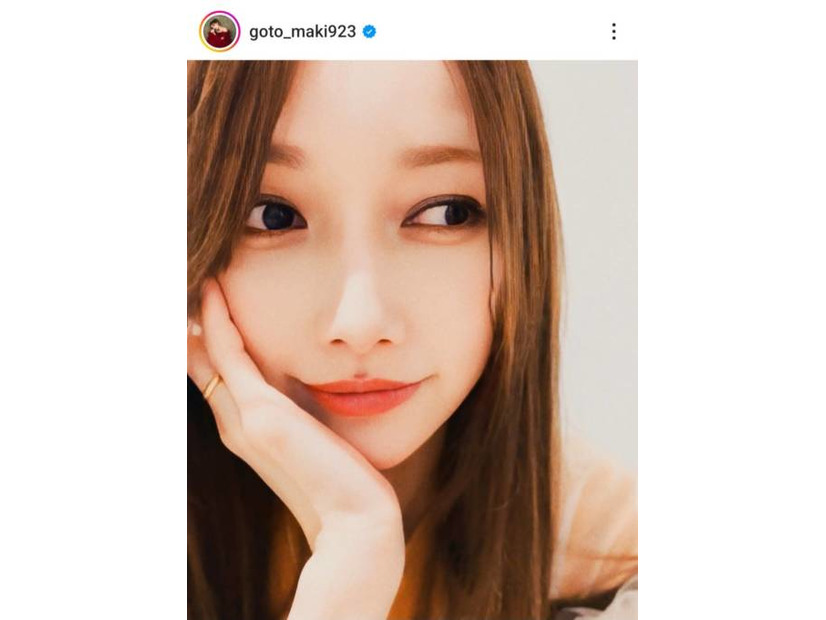 後藤真希、美肌が際立つ“盛れメイク”SHOTにファンうっとり「ビジュ最高」「何この可愛さ」