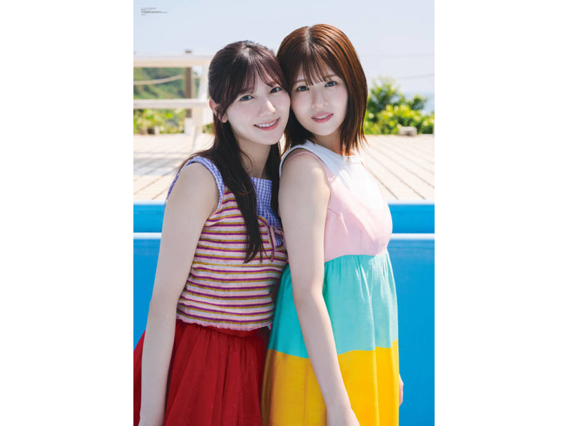 日向坂46河田陽菜&松田好花、ノースリーブの衣装で爽やかに！“ひなこの”コンビがフレッシュに魅せる