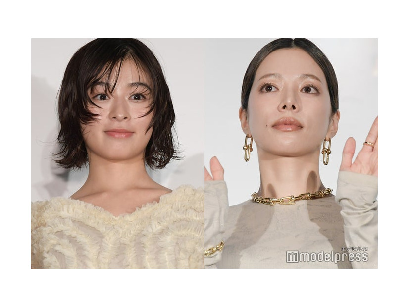 「フロントライン」ジャパンプレミアに登壇した森七菜、桜井ユキ（C）モデルプレス