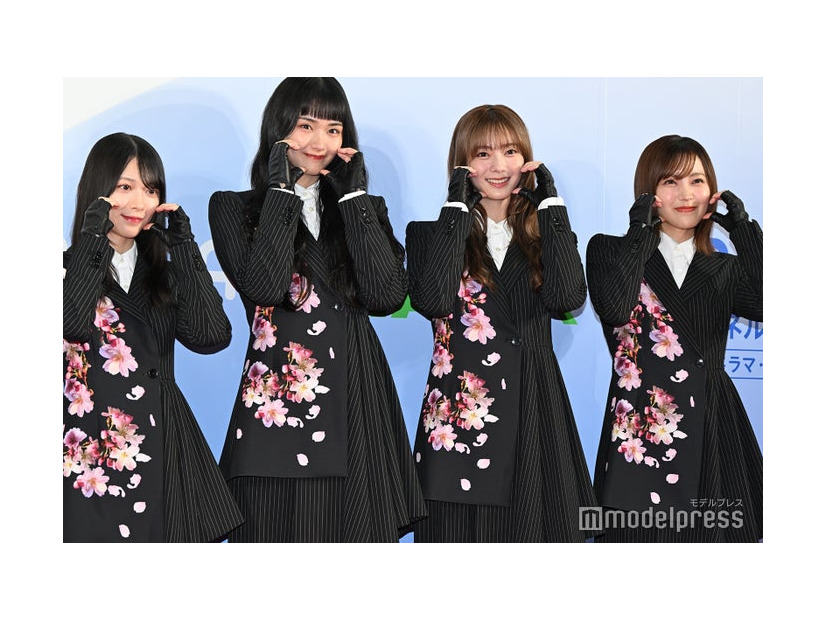 森田ひかる、山崎天、田村保乃、松田里奈（C）モデルプレス