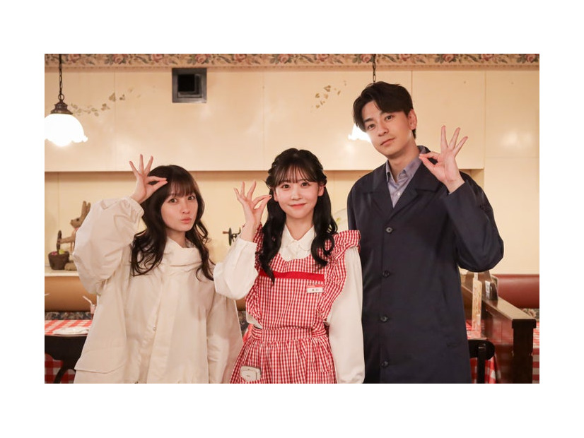 橋本環奈、櫻井優衣、三浦翔平（C）テレビ朝日