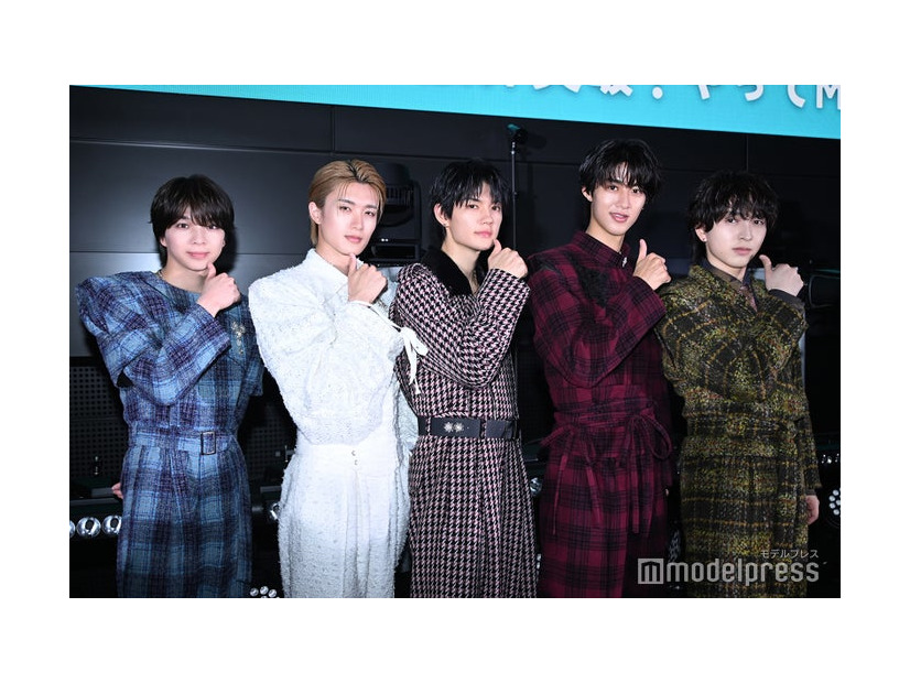 M!LK／塩崎太智、山中柔太朗、佐野勇斗、曽野舜太、吉田仁人（C）モデルプレス