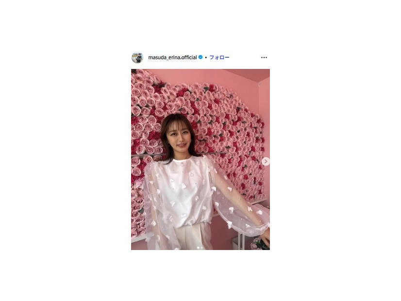 枡田絵理奈アナウンサーInstagramより