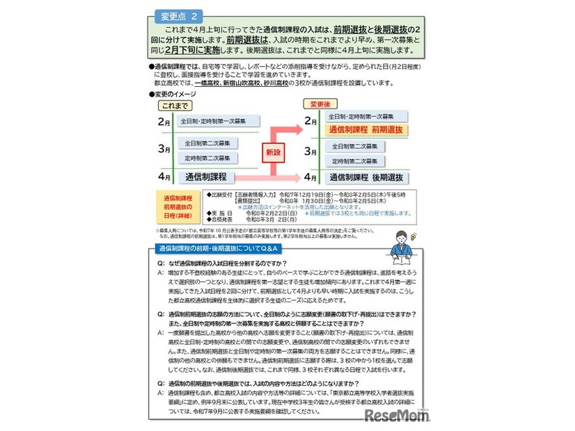 2026年度都立高校入試の実施方法の変更について