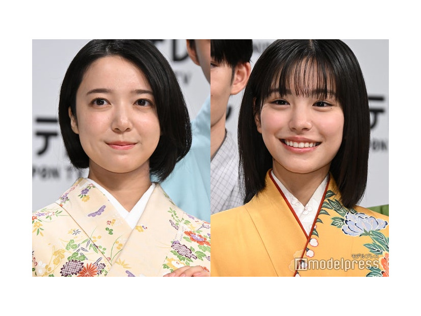 「ちはやふる－めぐり－」制作発表会見に出席した上白石萌音、當真あみ（C）モデルプレス
