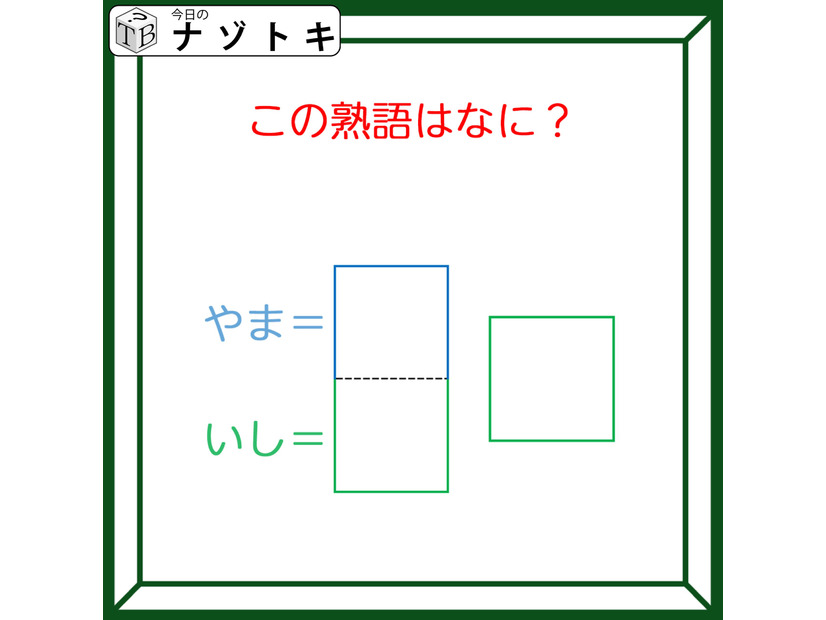 クイズです！「枠に入る熟語は？」色枠の意味が分かればかんたん！【難易度LV２.・甘口】