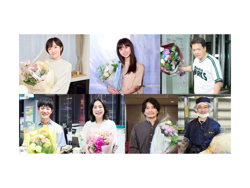 （上段左から）森田望智、齋藤飛鳥、田中哲司（下段左から）小林虎之介、西田尚美、萩原聖人、浜野謙太（C）日本テレビ