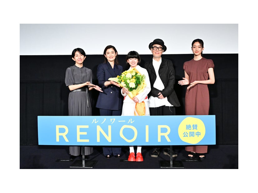 早川千絵監督、石田ひかり、鈴木唯、リリー・フランキー、河合優実（C） 2025「RENOIR」製作委員会 ／ International Partners