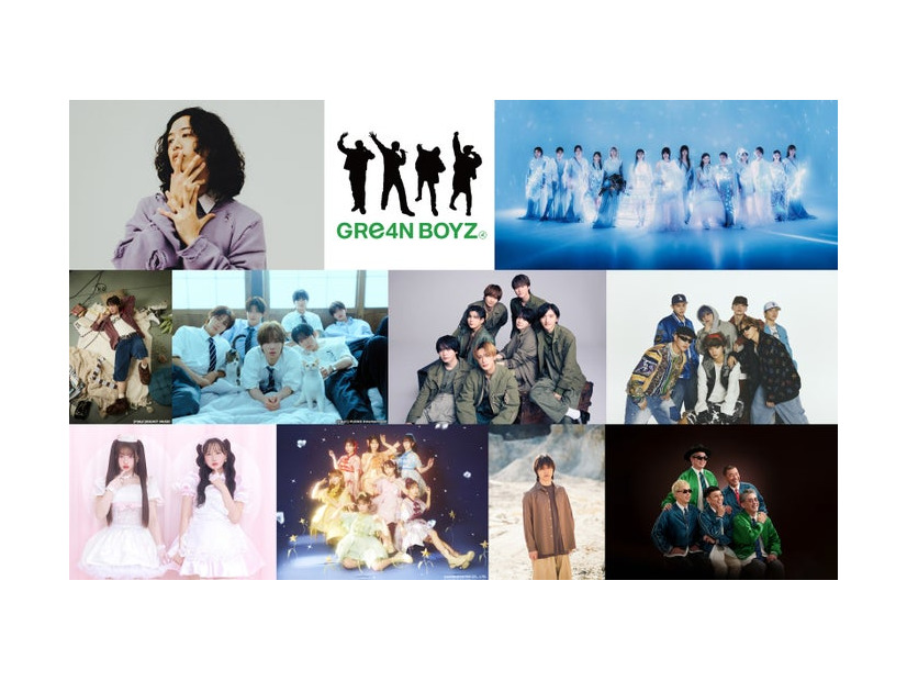 （上段左から）キタニタツヤ、GRe4N BOYZ、櫻坂46（中段左から）J-HOPE、TWS、なにわ男子、BE:FIRST（下段左から）PiKi、FRUITS ZIPPER、三浦大知、RIP SLYME（提供写真）