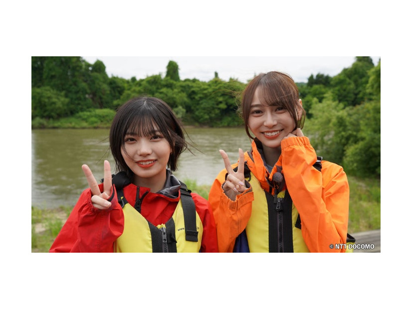 中西アルノ、弓木奈於（C）NTT DOCOMO