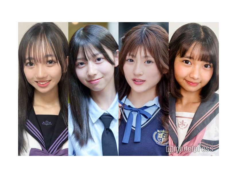 「中一ミスコン2025」暫定上位4人（提供写真）