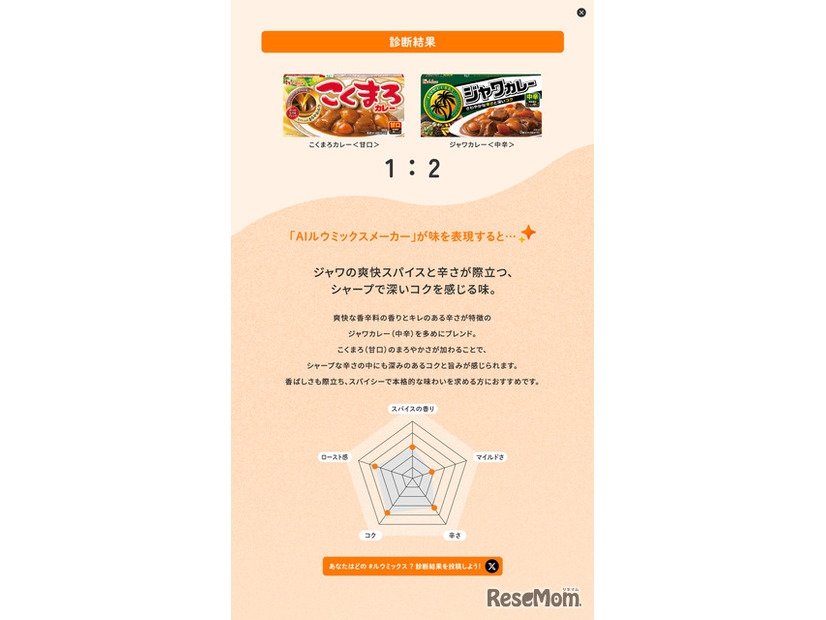 診断結果画面2