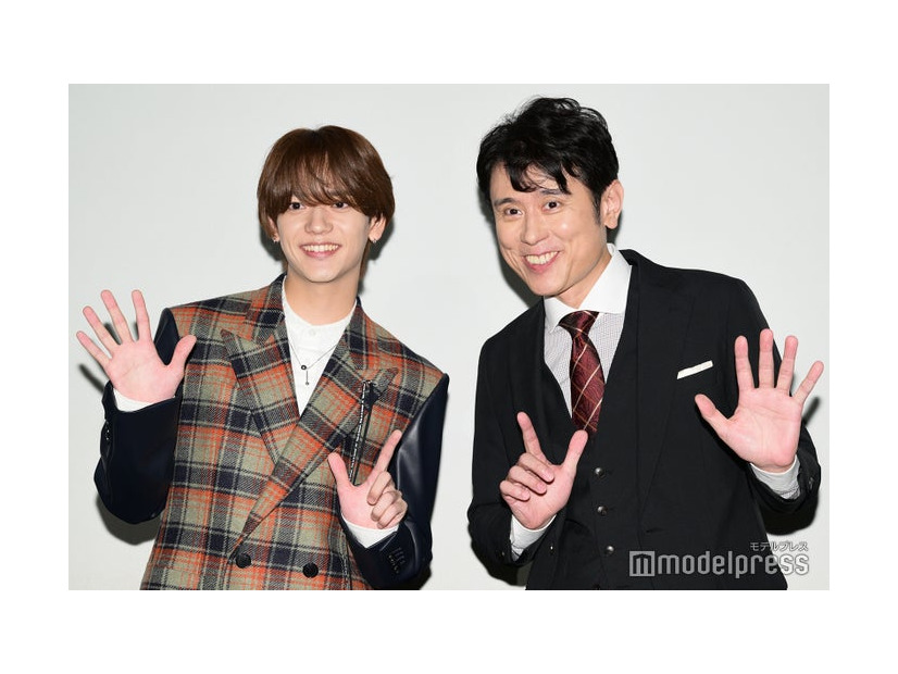 「映画 おっさんのパンツがなんだっていいじゃないか！」感謝御礼舞台挨拶に登壇した中島颯太、原田泰造（C）モデルプレス