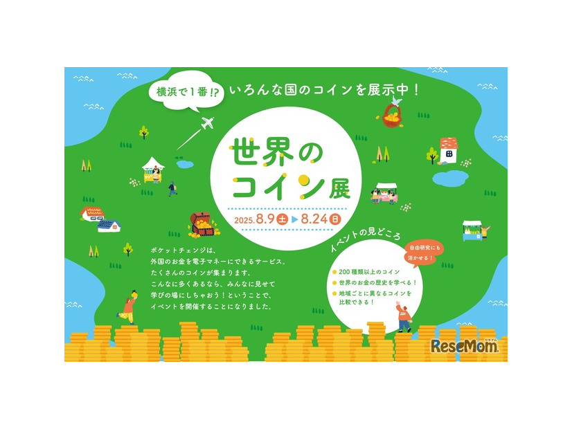 世界のコイン展