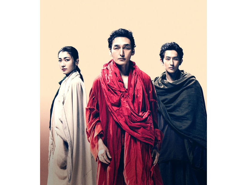 瀧内公美、草なぎ剛、杉野遥亮／舞台「シッダールタ」メインビジュアル（提供写真）