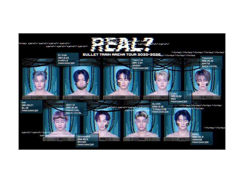「BULLET TRAIN ARENA TOUR 2025-2026 REAL？」キービジュアル（提供写真）