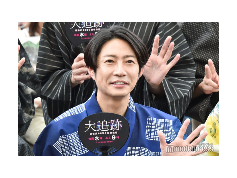 ドラマ「大追跡～警視庁SSBC強行犯係～」の囲み取材に出席した相葉雅紀（C）モデルプレス