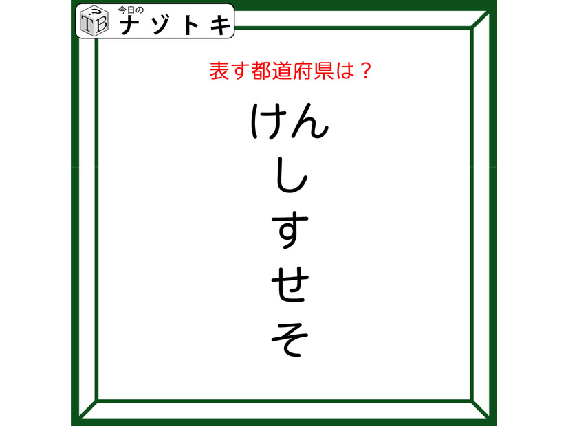 クイズです！「このひらがなが示す都道府県はどこ？」おかしなところを声に出してみよう【難易度LV2.・甘口】