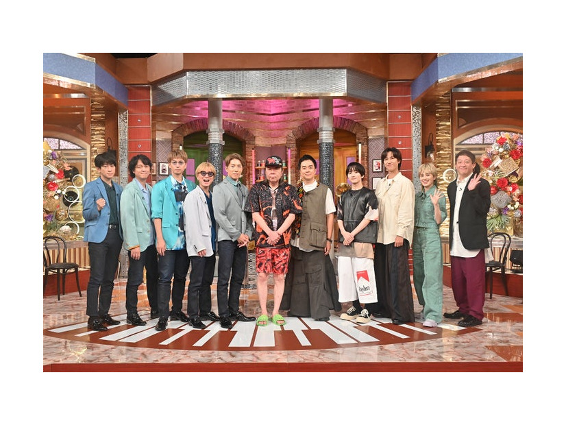 横山裕、丸山隆平、大倉忠義、安田章大、村上信五、古田新太、ヒャダイン、板垣李光人、阿部亮平、ホラン千秋、高橋茂雄（C）テレビ朝日