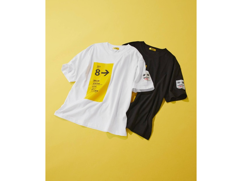 コラボTシャツ ￥3,490（税込）／『8番出口』 × and ST アパレルコラボ