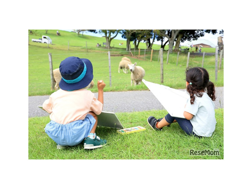 マザー牧場「秋のこども写生大会」