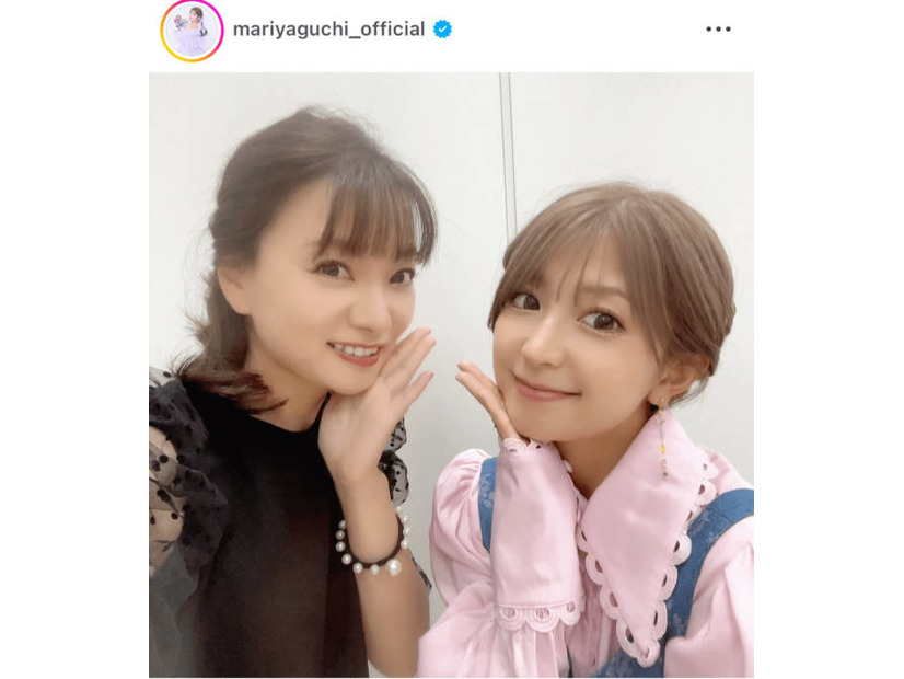 矢口真里、保田圭とのお揃いポーズSHOTに「モー娘。時代から応援してます」「とっても可愛い」の声