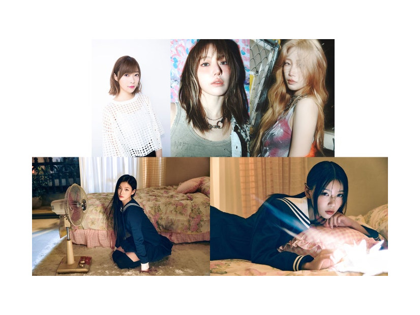 （左から時計回りに）指原莉乃、SAKURA、KAZUHA、MOKA、IROHA（提供写真）
