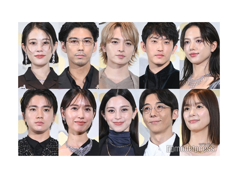（上段左から）高畑充希、賀来賢人、玉森裕太、杉野遥亮、清原果耶（下段左から）木戸大聖、戸田恵梨香、中条あやみ、高橋一生、芳根京子（C）モデルプレス