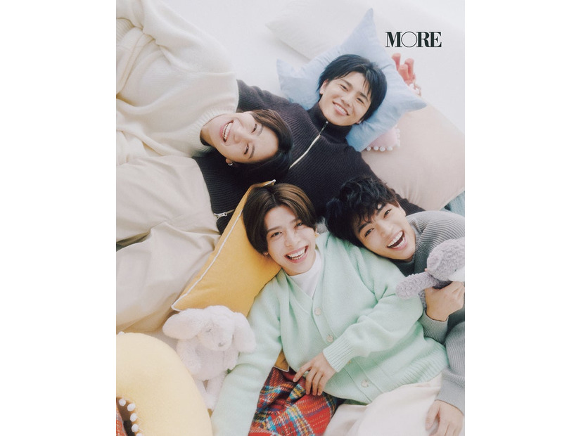 橋本将生、篠塚大輝、原嘉孝、松島聡（C）「MORE Autumn 2025」／集英社 撮影／倉本侑磨（Pｙgmy Company）