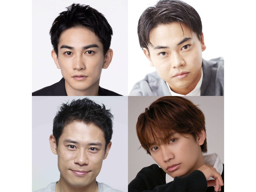 （上段左から）町田啓太、菅生新樹（下段左から）伊藤淳史、藤原丈一郎／「連続ドラマW 池井戸潤スペシャル『かばん屋の相続』」WOWOWにて12月放送・配信（全4話）［第1話無料放送］