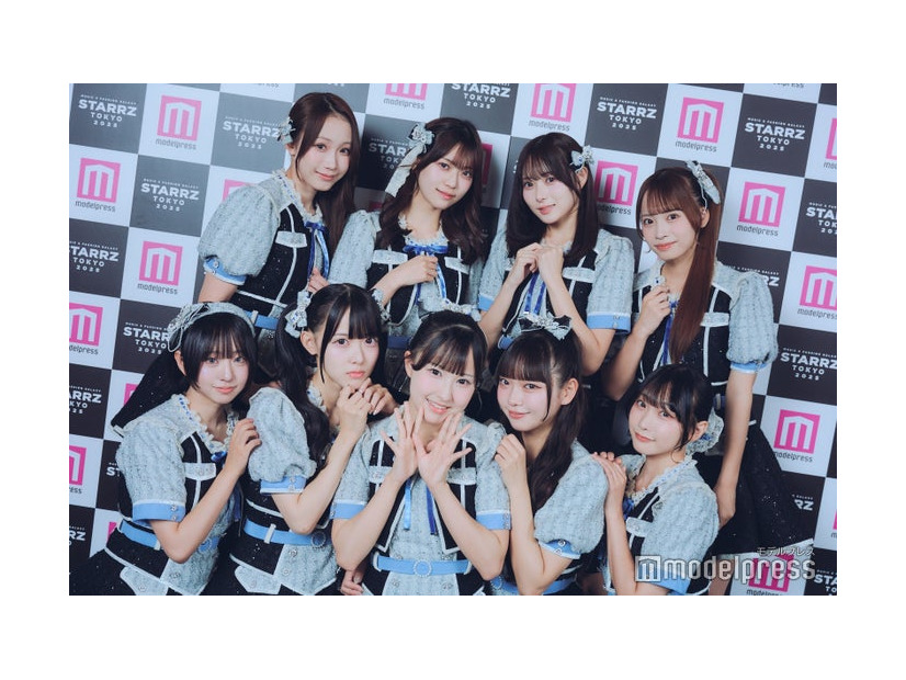 モデルプレスのインタビューに応じた（左上から時計回りに）葉月紗蘭、星谷美来、橋本桃呼、日向端ひな、城月菜央、籾山ひめり、東山恵里沙、松本ももな、涼海すう／高嶺のなでしこ（C）モデルプレス