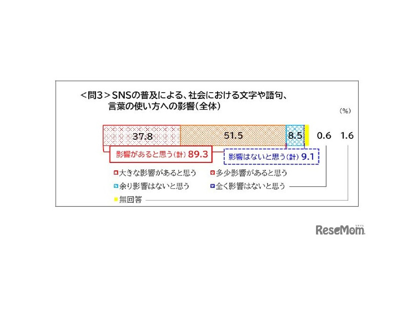 SNSの普及による、社会における文字や語句、言葉の使い方への影響