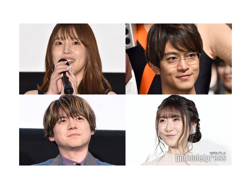 （上段）内田真礼、石川界人（下段）内田雄馬、日高里菜（C）モデルプレス
