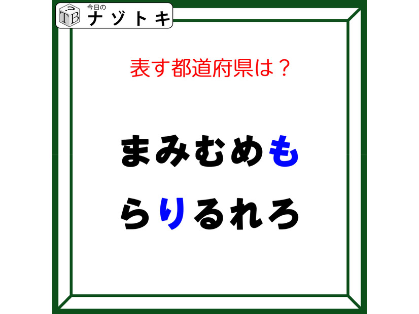 クイズです！「この都道府県はどこ？」文字の特徴を言葉にすると分かるかも【難易度LV２.・甘口】