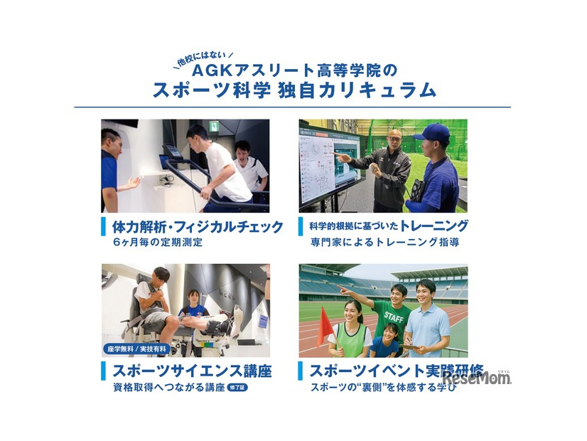 スポーツ科学、独自カリキュラム
