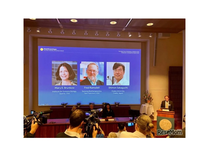 2025年のノーベル生理学・医学賞の発表　Photo: Cecilia Odlind