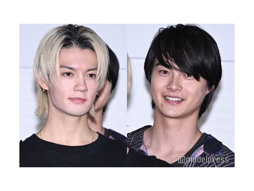 「ESCAPE それは誘拐のはずだった」記者会見に出席した佐野勇斗、結木滉星（C）モデルプレス