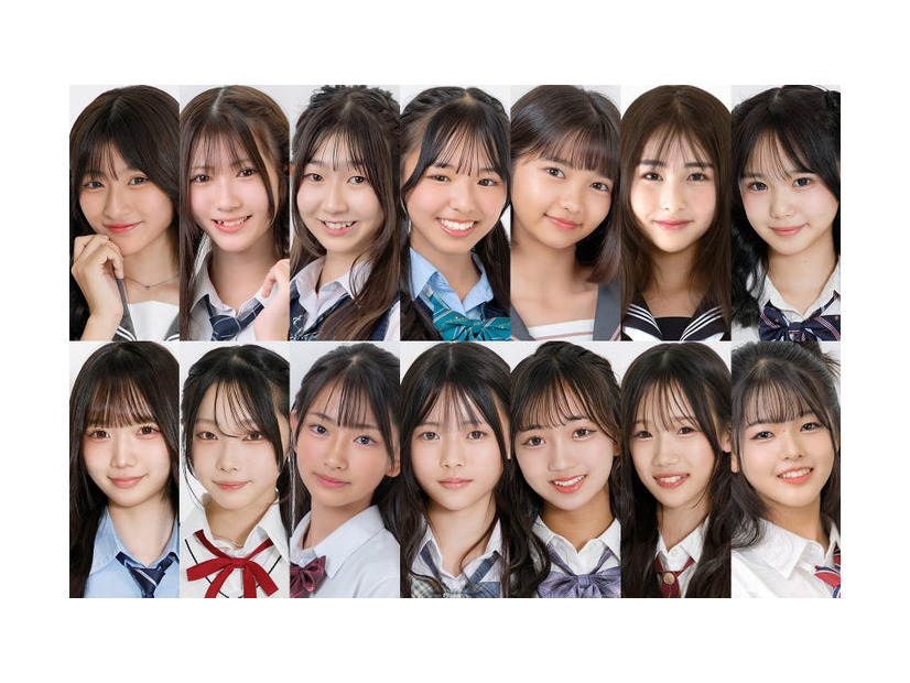 「JCミスコン2025」ファイナリスト／（上段左から）のあ、あいさ、紗英、みこと、えま、そら、さら（下段左から）しおん、るう、ほの、あいら、みゆあ、こと、あいる（提供写真）