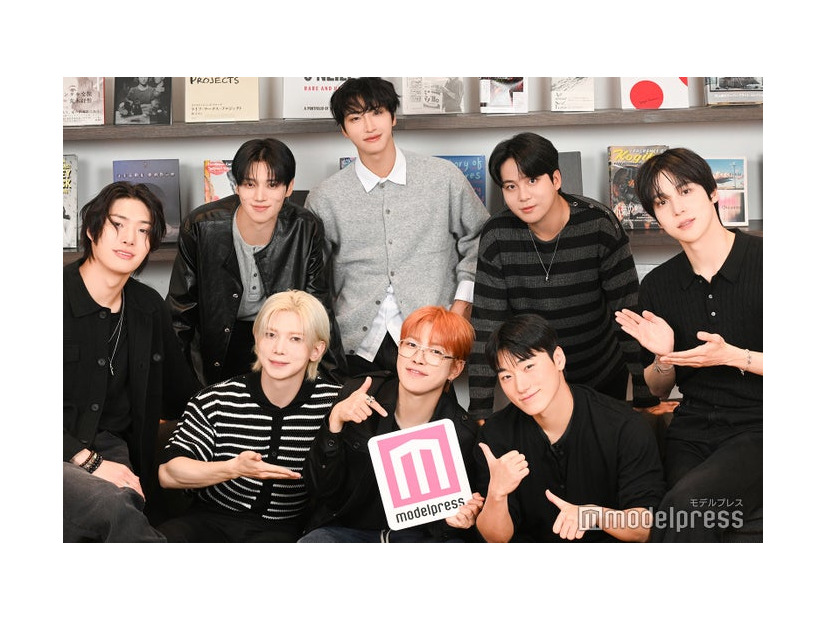 ATEEZ（左から）MINGI、YEOSANG、WOOYOUNG、HONGJOONG、SEONGHWA、JONGHO、SAN、YUNHO（C）モデルプレス