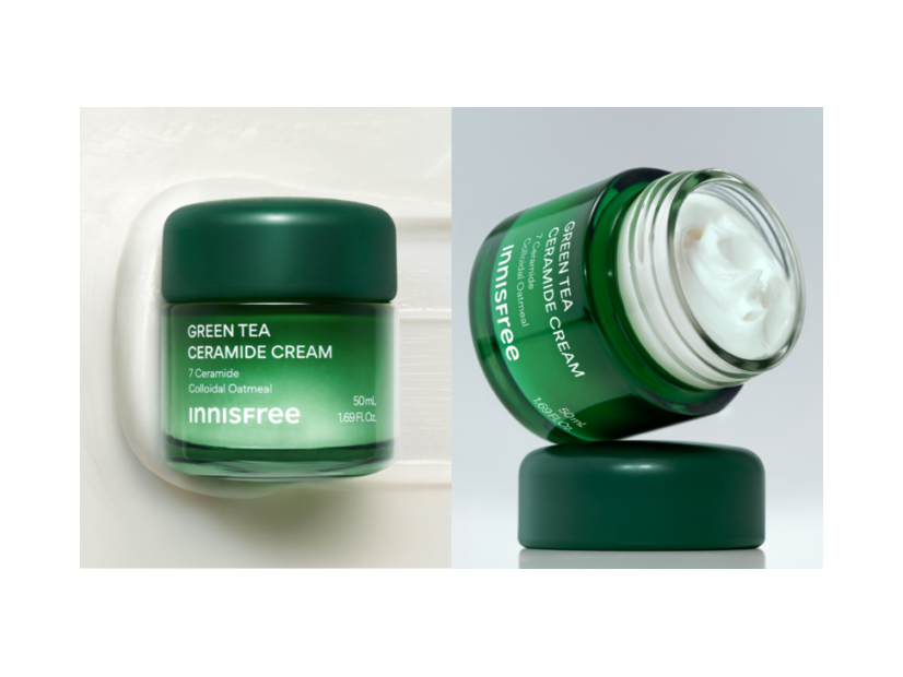INNISFREE、この冬限定の「グリーンティー セラミド バリア クリーム セット」を数量限定発売