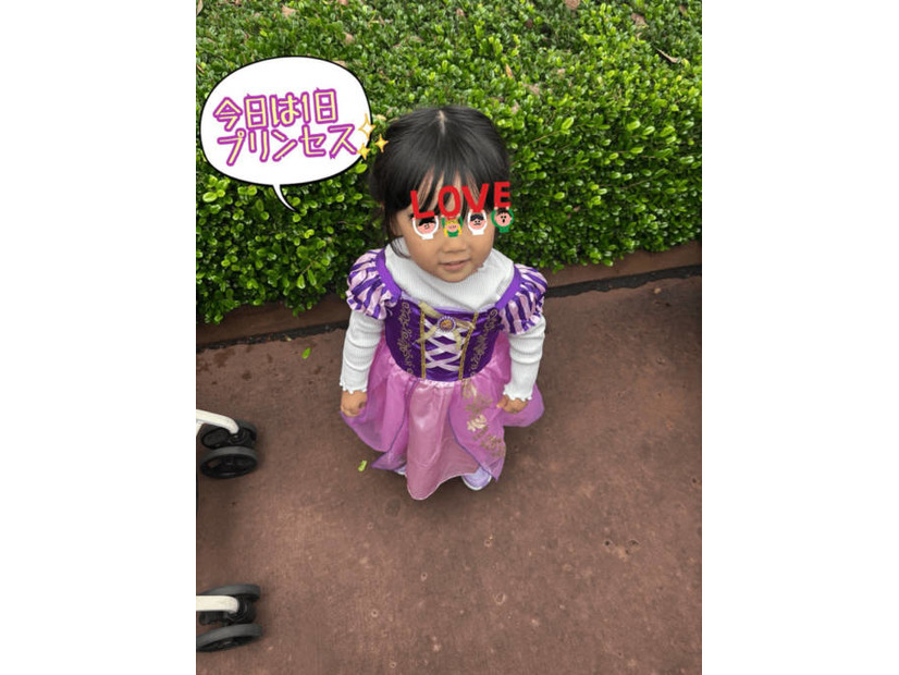 ニッチェ江上、長女3歳の誕生日はディズニーシーへ！成長ぶりに感動「頼もしくなったね、プリンセス」