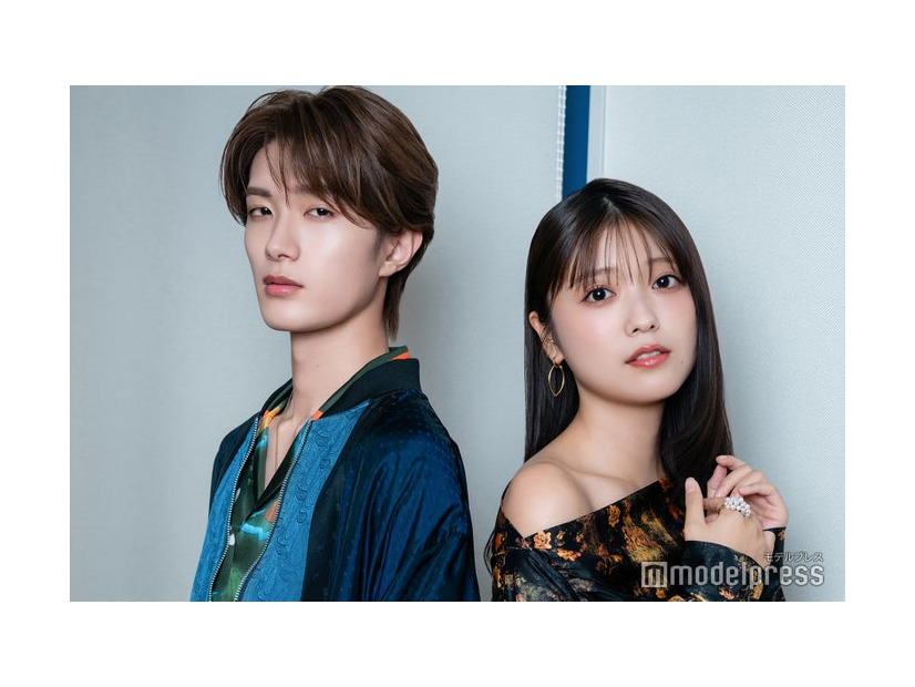 モデルプレスのインタビューに応じた山中柔太朗、工藤美桜（C）モデルプレス