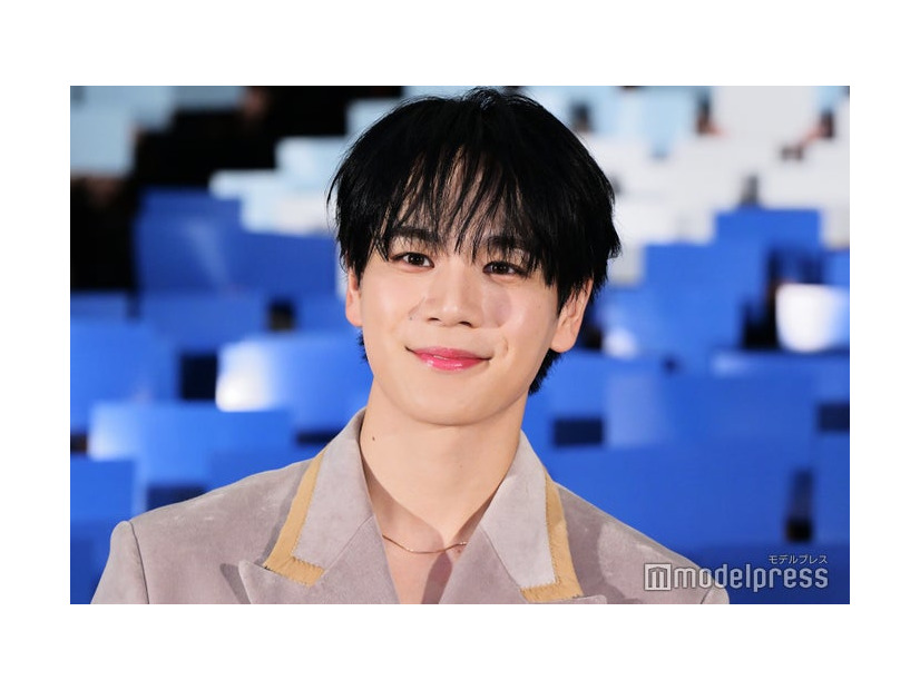 映画 「富士山と、コーヒーと、しあわせの数式」公開御礼舞台挨拶に出席した豆原一成（C）モデルプレス