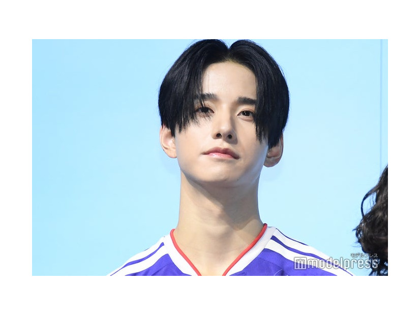 JFA・アディダス「サッカー日本代表 2026」キャンペーン共同発表会に出席した佐藤景瑚（C）モデルプレス